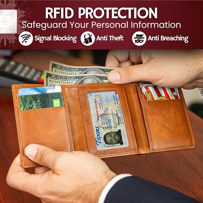 BULL GUARD Trifold Wallet with RFID - Image 3