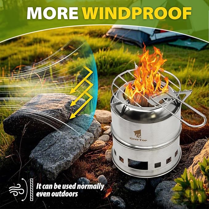 GEERTOP Portable Small Camping Stove - Image 5