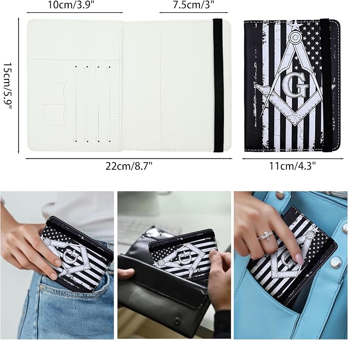 Passport Holder for Women and Men PU Leather Passport Cover for Travel - Image 5