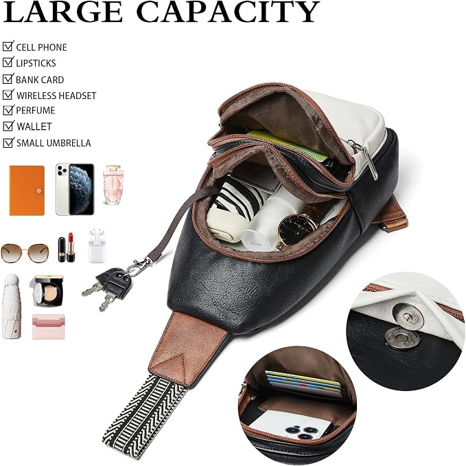 Sling Bag Crossbody Bags for Women Small Cross Body Bag Fanny Packs Chest Sling - Image 4