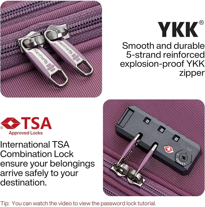 Hanke 20/28 Inch 2 Piece Luggage Sets - Image 7