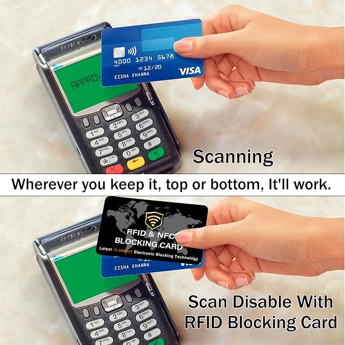 SaiTech IT 5 Pack RFID Blocking Card NFC Contactless Debit/Credit Card ATM - Image 7