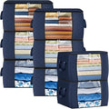 Fab totes 24 Gallons Clothes Storage, Foldable Thick Fabric Blanket Storage Bags by Fabtotes