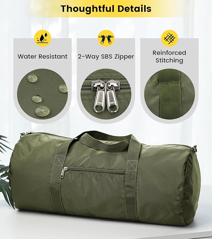 Vorspack Duffel Bag 20-24-28 Inches Foldable Gym Bag - Image 5