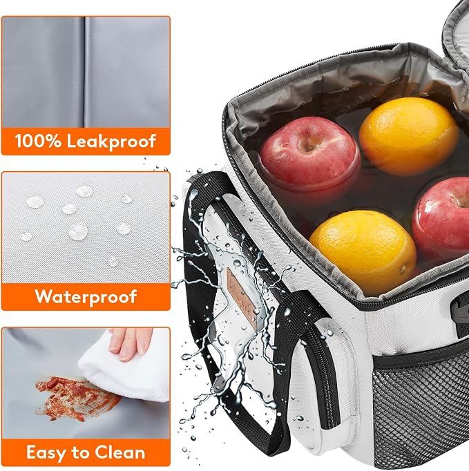 Lifewit Medium Lunch Bag Insulated Lunch Box Soft Cooler Cooling Tote - Image 5