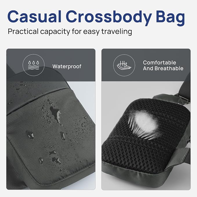 VADOO Crossbody Bags for Women, Mini Lightweight RFID Blocking Sling Men Bag - Image 6