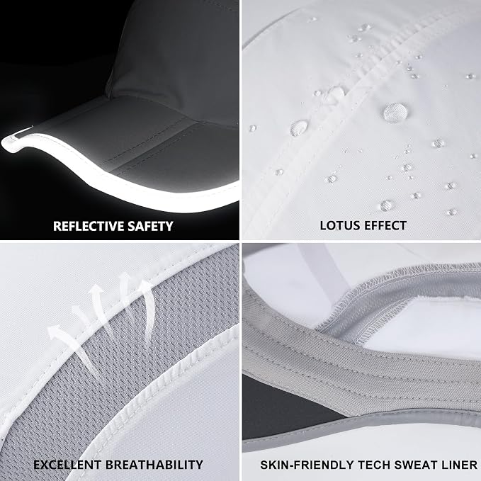 GADIEMKENSD Reflective Folding Outdoor Hat Unstructured Design UPF 50+ Sun - Image 6