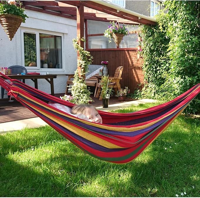 ANYOO Cotton Hammock Portable Camping Hammocks - Image 7