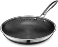 HexClad Hybrid Nonstick 10-Inch Frying Pan, Stay-Cool Handle, by HexCladHybridCookware