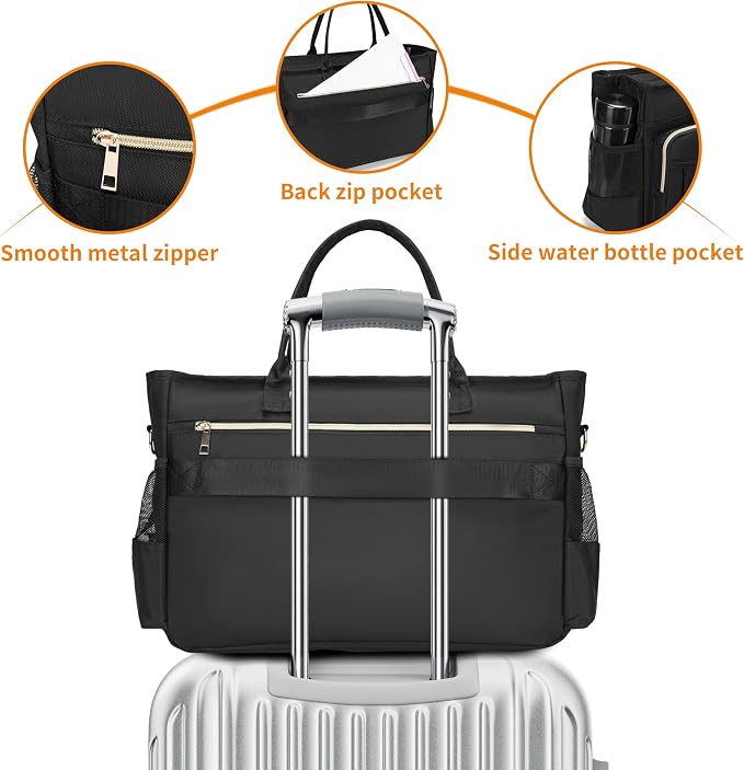 Laptop Tote Bag, Middle Size Computer Messenger Teacher Bag - Image 5