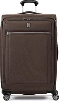 Travelpro Platinum Elite Softside Expandable Checked Luggage, 8 Wheel Spinner by Travelpro
