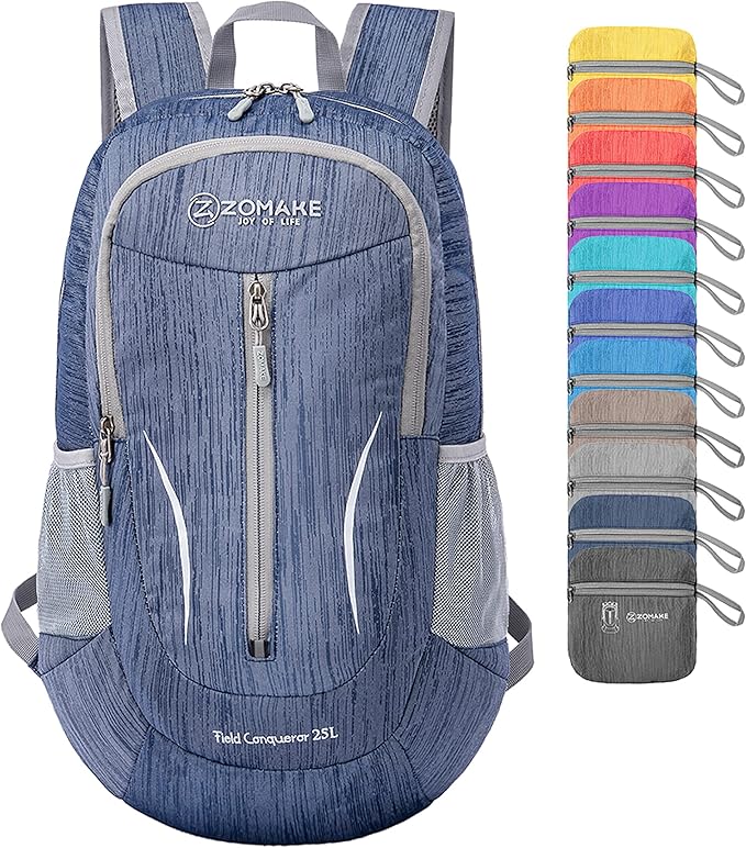 ZOMAKE 25L Ultra Lightweight Packable Backpack, Foldable Hiking Backpacks Water by ZOMAKE