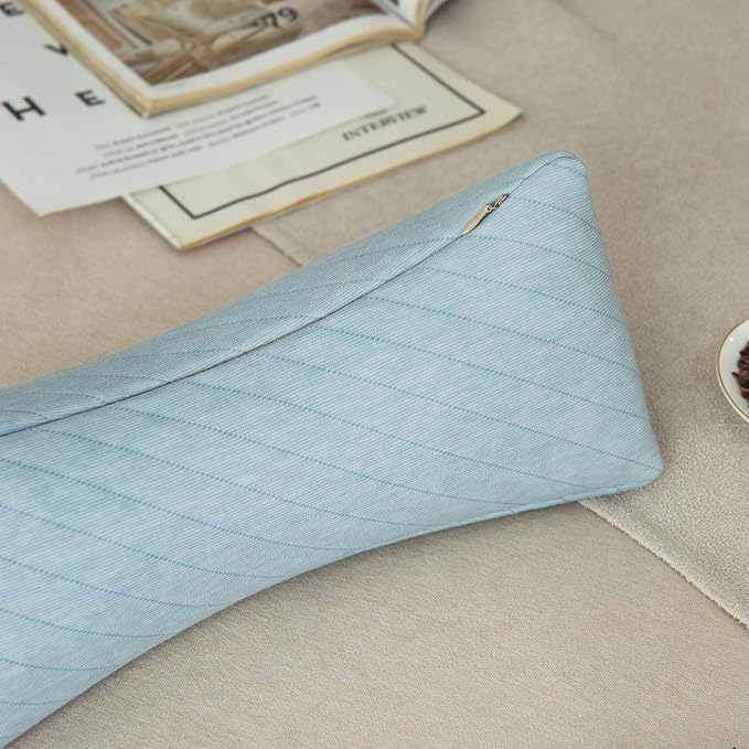 Buckwheat Neck Support Pillow Cervical Neck Cylinder Bolster Pillow Neck Pain - Image 8