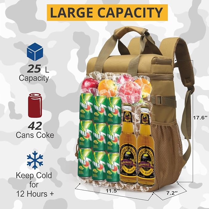 Tactical Backpack Cooler, Lunch Backpack - Image 4