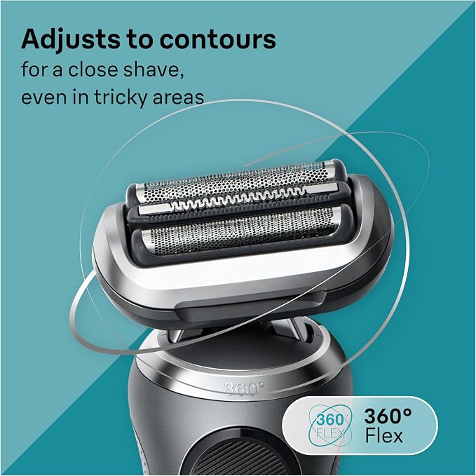 Braun Electric Shaver for Men, Series 7 7120s, Wet & Dry Shave, Turbo & Gentle - Image 3