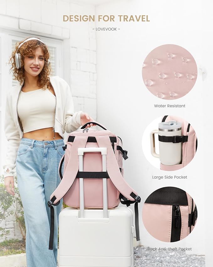 LOVEVOOK Travel Backpack for Women & Men, 40L Large Carry On Backpack Airline - Image 7