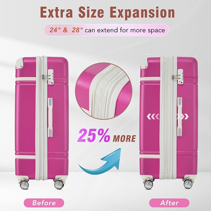 Merax Luggage Set 2 Piece Suitcase Set - Image 5
