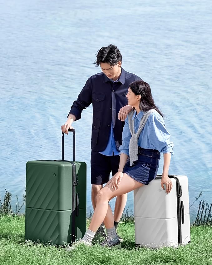 Trunk Luggage 26 Inch, Medium Checked Luggage - Image 8