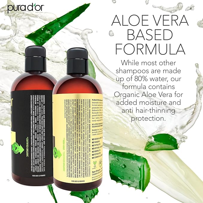 PURA D'OR Advanced Therapy Biotin Shampoo & Conditioner Hair Care Set - Image 3