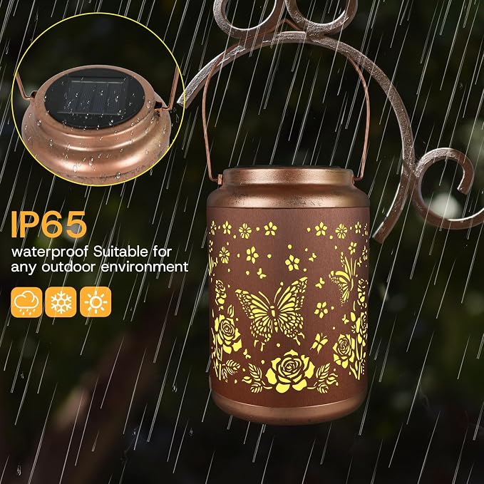 Solar Lanterns Outdoor Waterproof, Outdoor Waterproof Butterfly Garden - Image 6