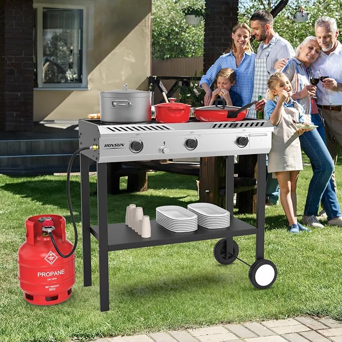 ROVSUN 3 Burner Outdoor Propane Burner - Image 7