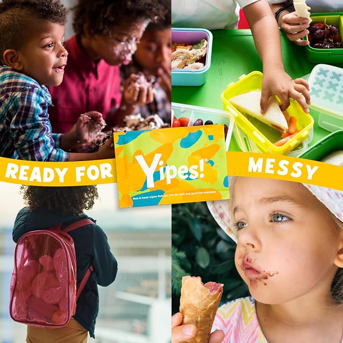 Yipes! Kids Face and Hand Wipes | Compostable Wet Wipes - Image 6