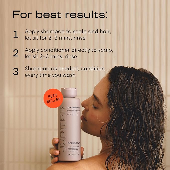 Jupiter, Physician-Formulated Anti-Dandruff Shampoo & Conditioner, - Image 5