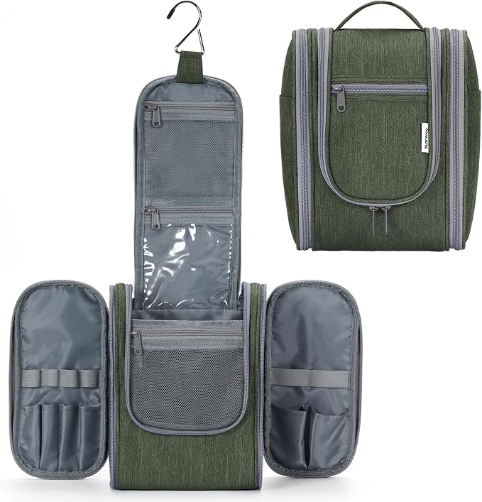 Narwey Small Hanging Travel Toiletry Bag Cosmetic Make up Organizer by Narwey