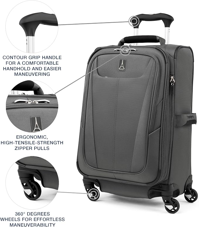 Travelpro Maxlite 5 Softside Expandable Carry-On Luggage - Image 4