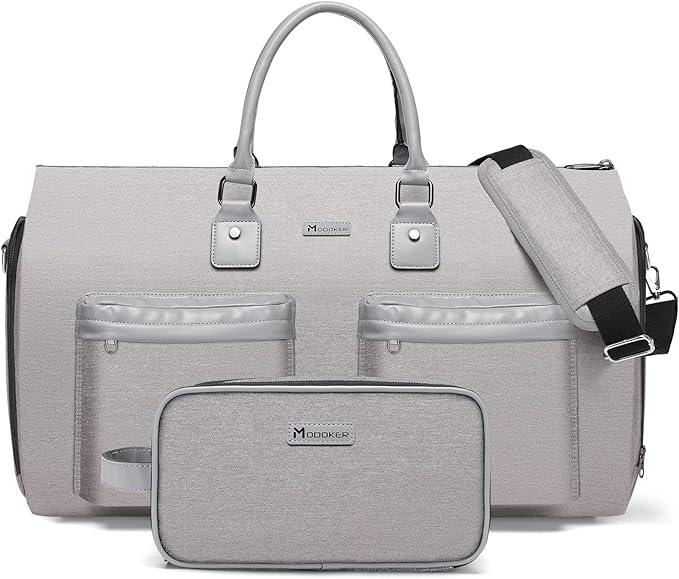 Convertible Garment Bag with Toiletry Bag, Modoker Carry on Garment Duffel Bag by Modoker
