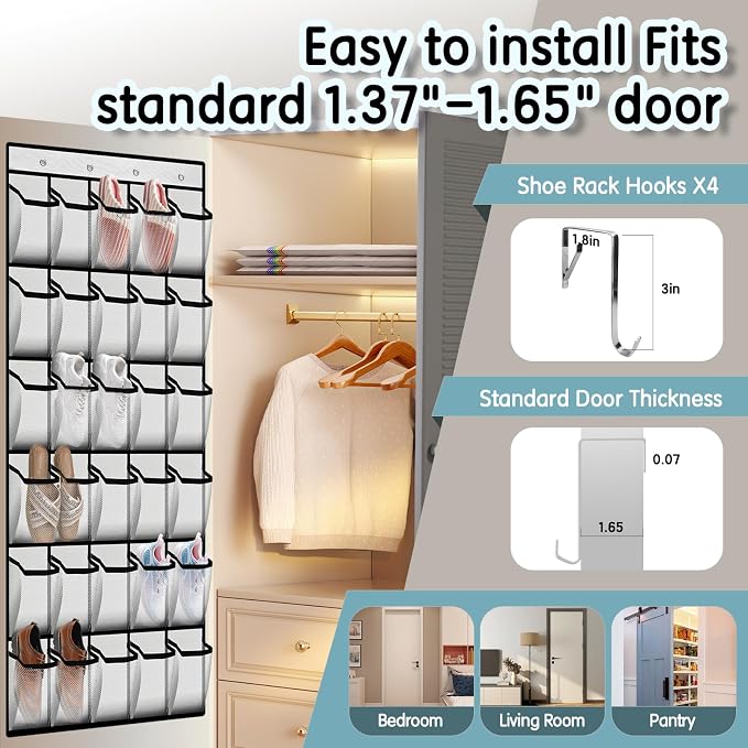 Over the Door Shoe Organizer - Image 6