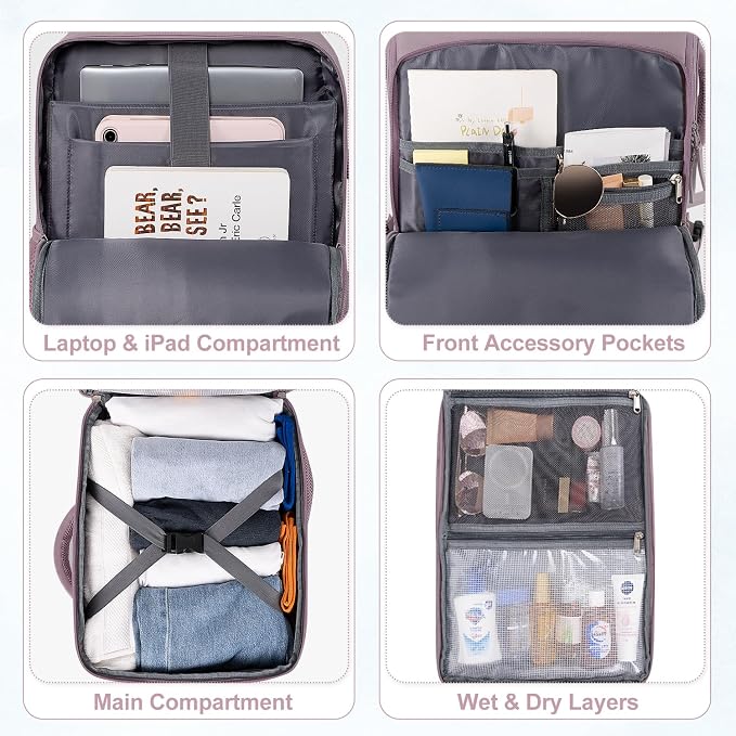 Travel Backpack, Carry on Flight Approved Backpack - Image 8