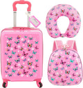 Sanwuta 4 Pcs Kids Luggage Set Kids Backpack Travel Rolling Suitcase by Sanwuta