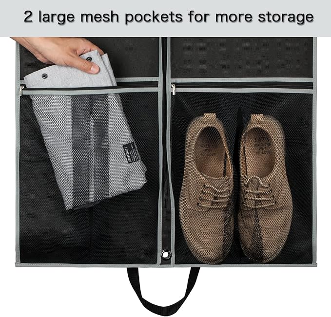 Zilink Long Dress Garment Bags for Travel 60" Dress Suit Cover for Storage - Image 4