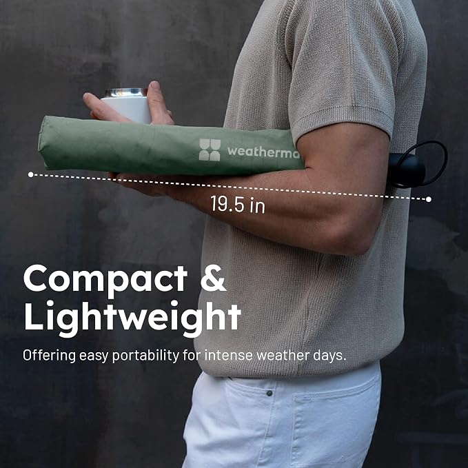 Weatherman - Premium Collapsible Small Travel Umbrella - Windproof, Resists Up - Image 8