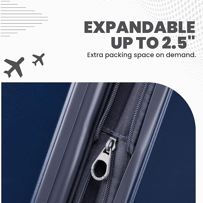 Spyder Carve 20 Inch Carry On Expandable Hardside Upright Suitcase - Image 5