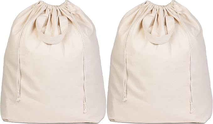 Canvas Laundry Bags by OrganicCottonMart