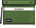 Upgraded 5200°F Heat Insulated Fireproof Money Bag by Wilmuz