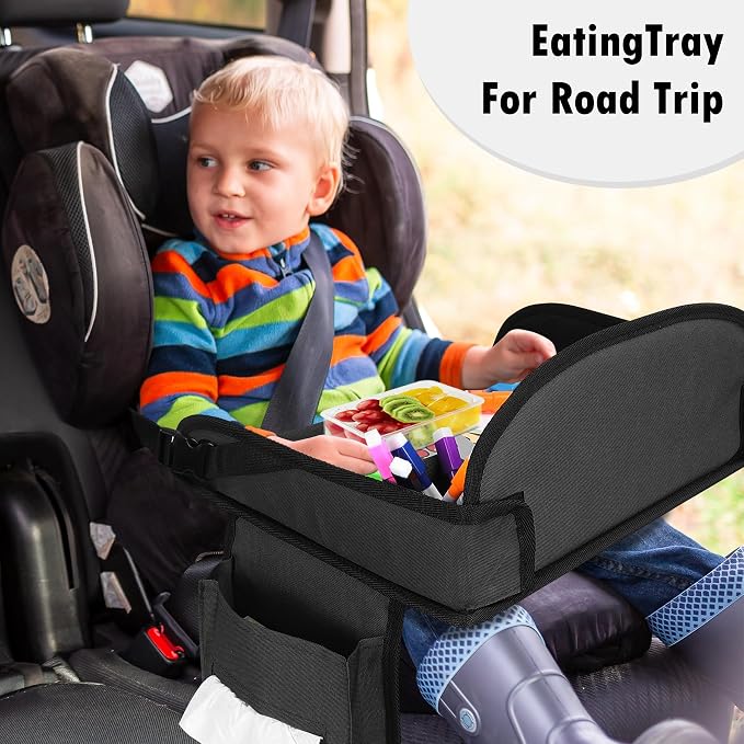 Kids Travel Tray for Car Seat, Toddler Road Trip Essentials - Image 9