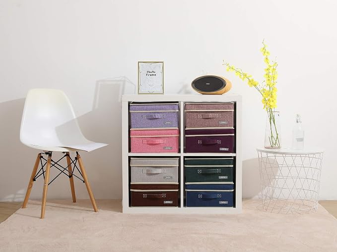 YueYue Foldable Fabric Closet Organizer Bins Box Storage - Image 2