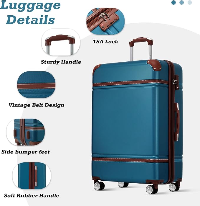 Merax Suitcase Set 24 inches Expandable Luggage - Image 3