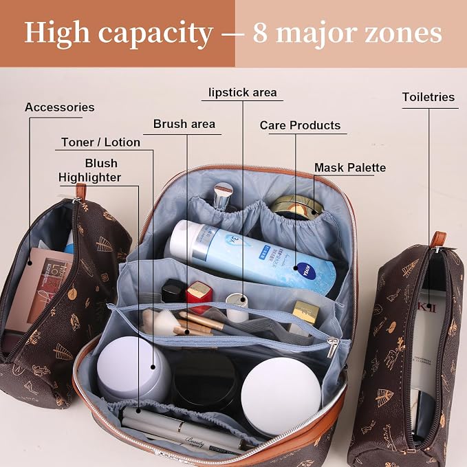 BOYATU Travel Makeup Bag Cosmetic Bags - Image 3