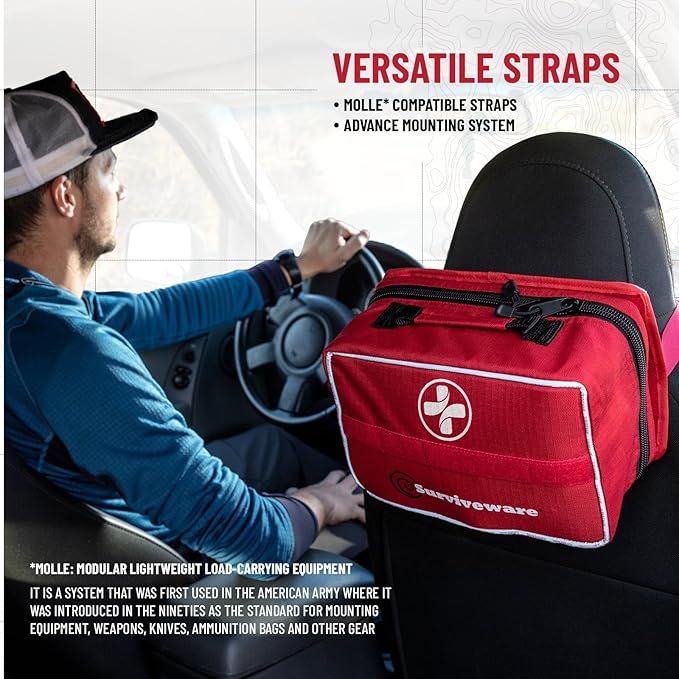 Surviveware 238 Pcs Comprehensive Premium Survival First Aid Kit - Image 4