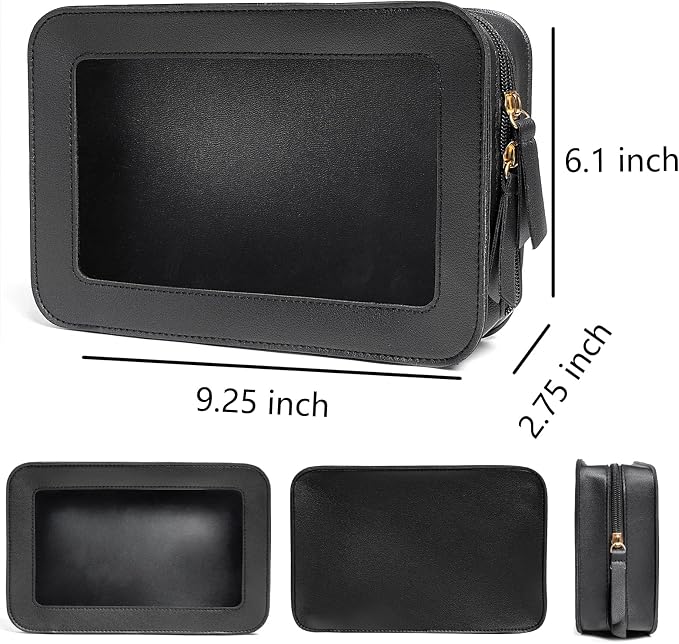 Clear Makeup Bag Small, TSA Approved Portable Toiletry Bag - Image 6