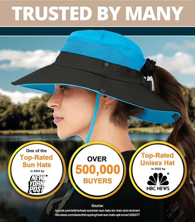 GearTOP Safari Sun Hat for Men and Sun Hats for Women UV Protection UPF 50+ - Image 7