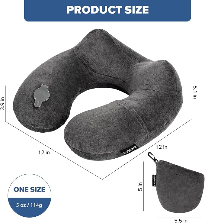 Rewondah Inflatable Travel Pillow - Image 7