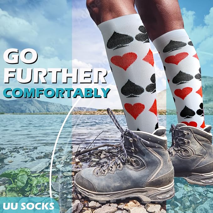 Medical Compression Socks for Women and Men 3 Pairs 20-30 mmHg Knee High - Image 3