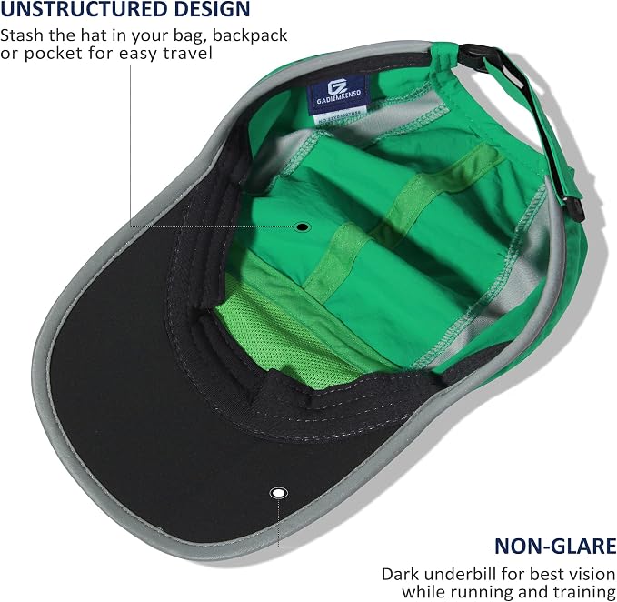 GADIEMKENSD Reflective Folding Outdoor Hat Unstructured Design UPF 50+ Sun - Image 4