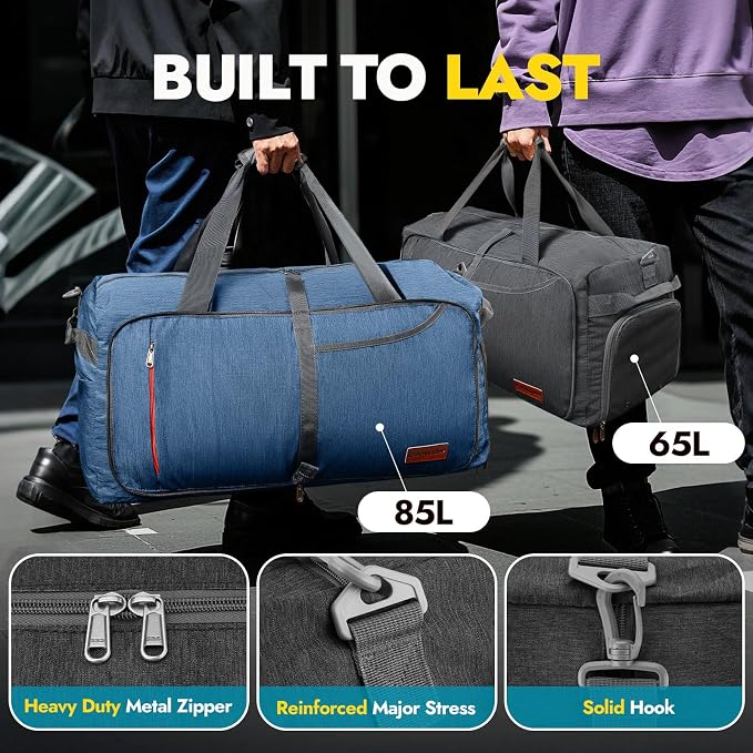 Canway 115L Travel Duffel Bag, Foldable Weekender Bag - Image 5