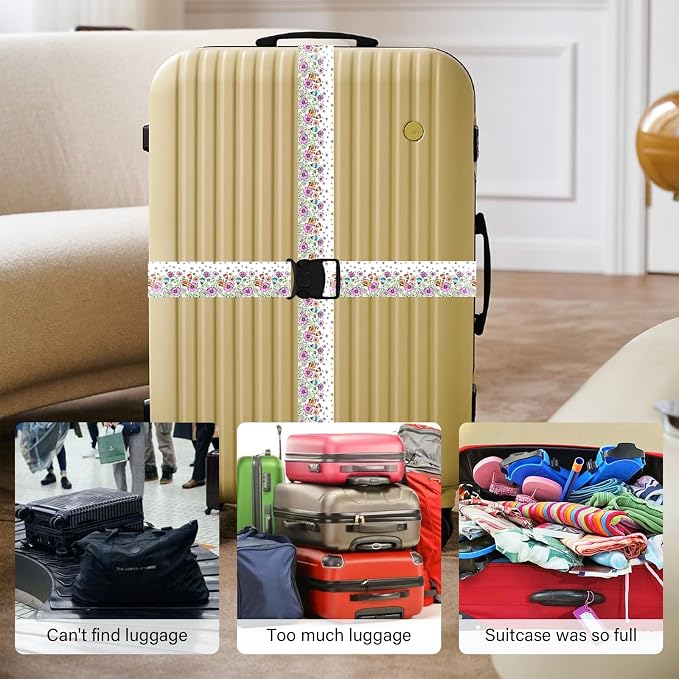 Luggage Straps for Suitcases, Travel Adjustable Belt - Image 6